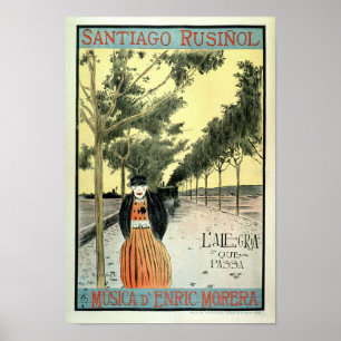 Santiago Rusinol Musica D Enrique Morera  Poster