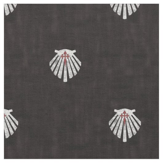 Santiago Scallop Shell patroon stof (Close Up)