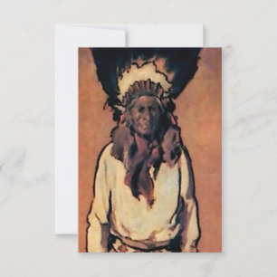 "Santiago" Western Art by Gerald Cassidy Bedankkaart