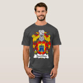 Santillan Coat of Arms Family Crest T-shirt (Voorkant volledig)