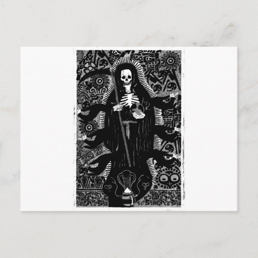 Santisima Muerte Briefkaart (Voorkant)