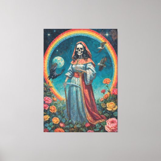 Santisima muerte canvas afdruk (Voorkant)