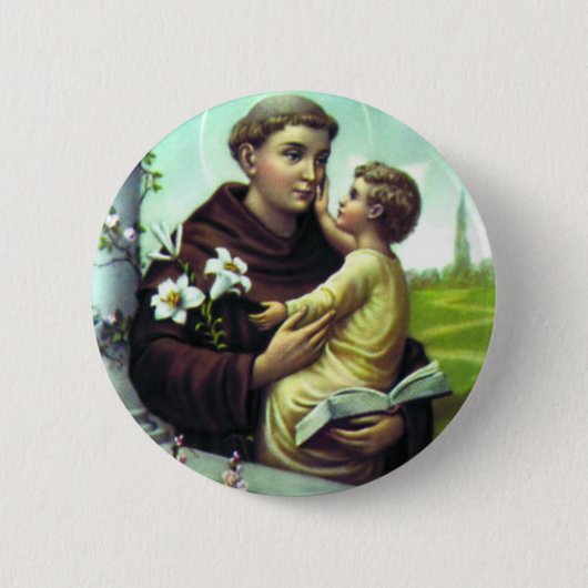 Santo Antônio e menino Jesus Ronde Button 5,7 Cm (Voorkant)