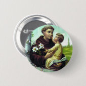 Santo Antônio e menino Jesus Ronde Button 5,7 Cm (Voorkant /achterkant)