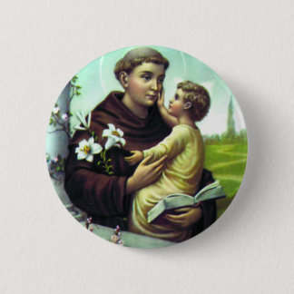Santo Antônio e menino Jesus Ronde Button 5,7 Cm
