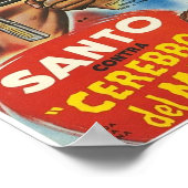 Santo Contra Cerebro Del Mal Poster (Hoek)