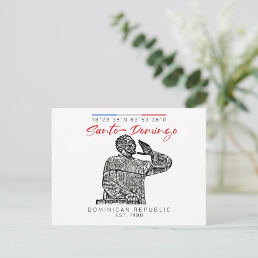 Santo Domingo Briefkaart (Staand voorkant)