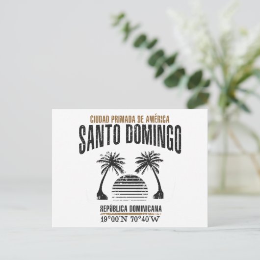 Santo Domingo Briefkaart (Staand voorkant)