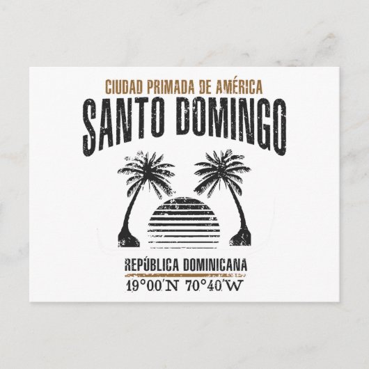 Santo Domingo Briefkaart (Voorkant)