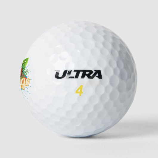 Santo Domingo Caribbean Dominicaanse Republiek Ret Golfballen (Logo)