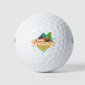 Santo Domingo Caribbean Dominicaanse Republiek Ret Golfballen (Voorkant)
