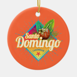 Santo Domingo Caribbean Dominicaanse Republiek Ret Keramisch Ornament