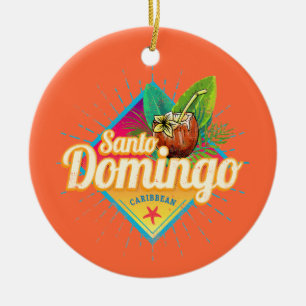 Santo Domingo Caribbean Dominicaanse Republiek Ret Keramisch Ornament