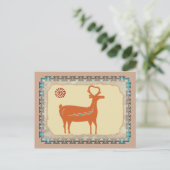 Santo Domingo Deer Briefkaart (Staand voorkant)