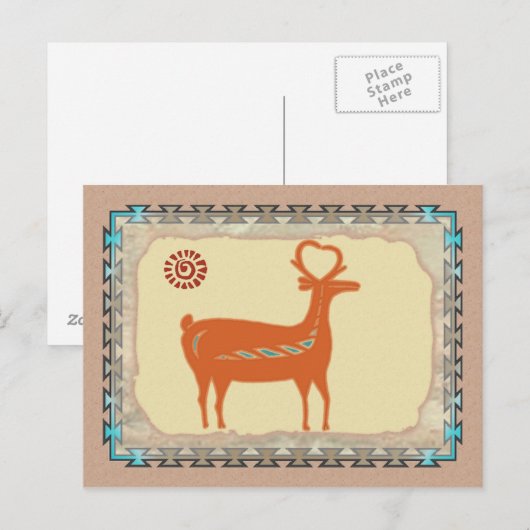 Santo Domingo Deer Briefkaart (Voorkant / Achterkant)