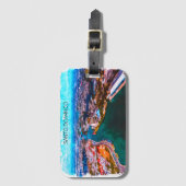 Santo Domingo Dominicaanse Republiek Panorama Uitz Bagagelabel (Voorkant (verticaal))