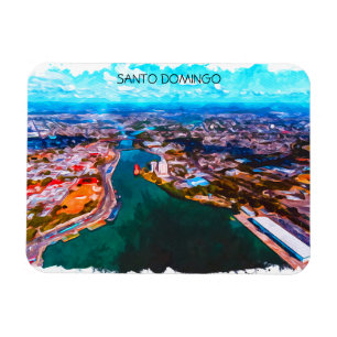 Santo Domingo Dominicaanse Republiek Panorama Uitz Magneet
