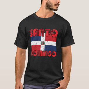 Santo Domingo Dominicaanse Republiek Vlag Souvenir T-shirt