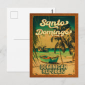 Santo Domingo Dominican Republic - Retro Souvenirs Briefkaart (Voorkant / Achterkant)