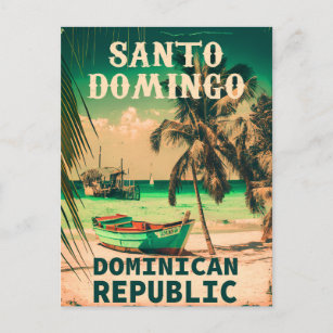 Santo Domingo Dominican Republic - Retro Souvenirs Briefkaart