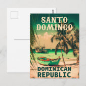 Santo Domingo Dominican Republic - Retro Souvenirs Briefkaart (Voorkant / Achterkant)
