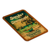 Santo Domingo Dominican Republic - Retro Souvenirs Magneet (Rechterzijde)