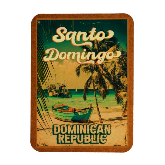 Santo Domingo Dominican Republic - Retro Souvenirs Magneet (Verticaal)