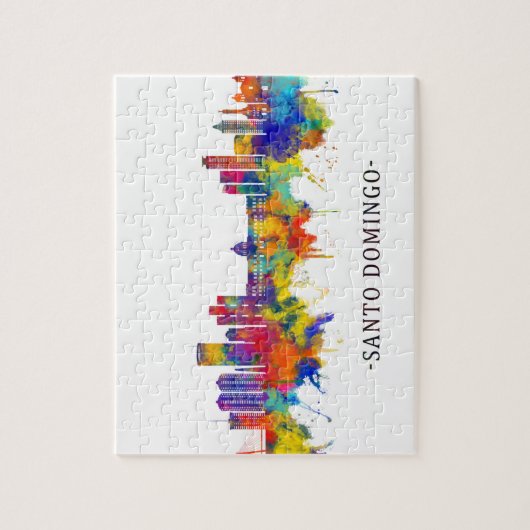 Santo Domingo Dominican Republic Skyline Legpuzzel (Verticaal)