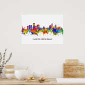 Santo Domingo Dominican Republic Skyline Poster (Keuken)