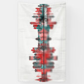 Santo Domingo Dominican Republic Skyline Spandoek (Verticaal)