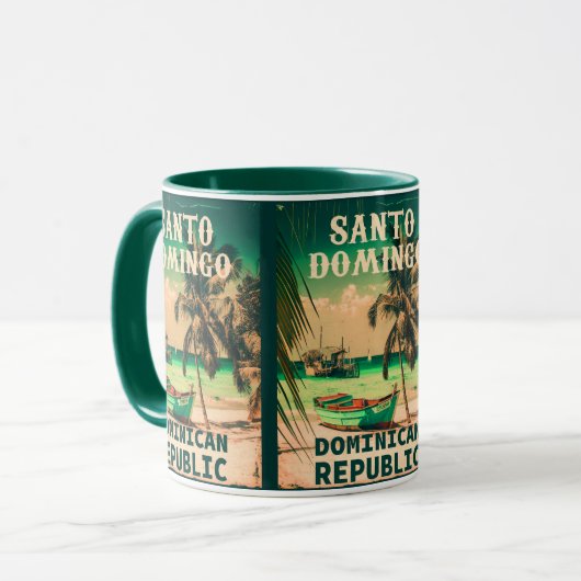 Santo Domingo Dominican Retro 60s  Mok (Voorkant links)