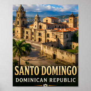 Santo Domingo Koloniaal Erfgoed en Caribische Kust Poster