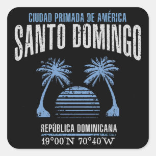 Santo Domingo Vierkante Sticker