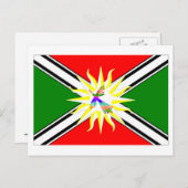 Santo Domingo vlag Briefkaart (Voorkant / Achterkant)