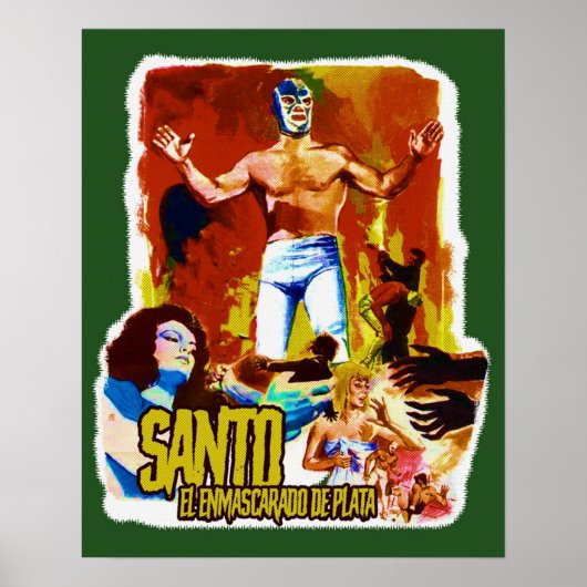 Santo El Enmascarado De Plata Poster (Voorkant)