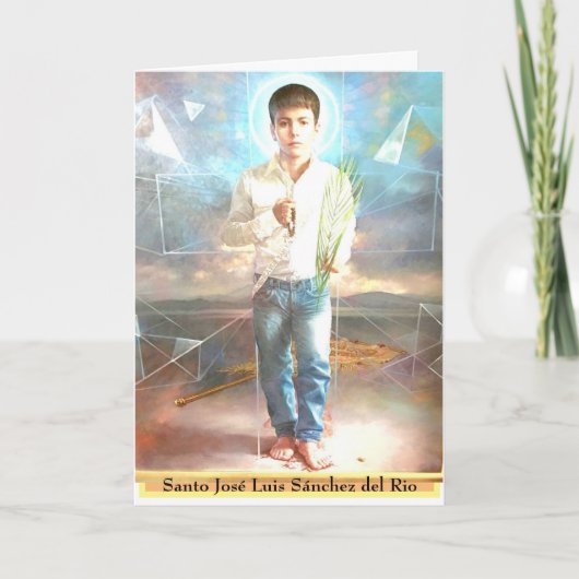 Santo José Luis Sánchez del Rio Kaart (Voorkant)