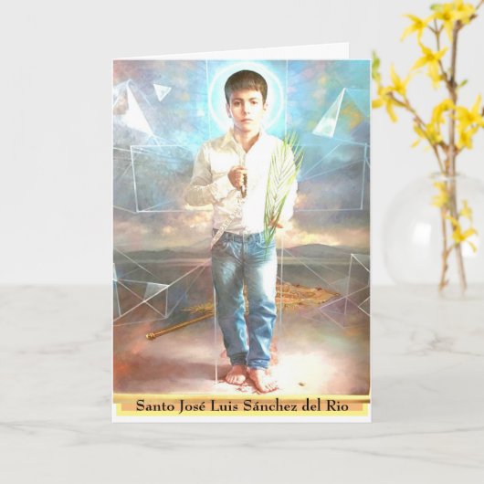 Santo José Luis Sánchez del Rio Kaart (Gele Bloem)
