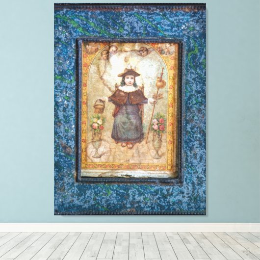 Santo Nino de Atocha Photo Block Canvas Afdruk (Insitu (Houten vloer))