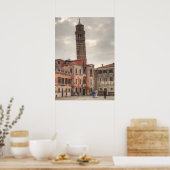 Santo Stefano in Venetië Poster (Keuken)