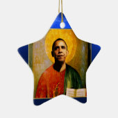 SANTOBAMA Blue Sapphire Star Keramisch Ornament (Rechts)