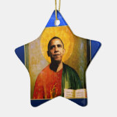 SANTOBAMA Blue Sapphire Star Keramisch Ornament (Links)