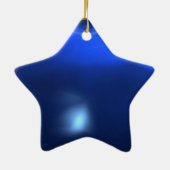 SANTOBAMA Blue Sapphire Star Keramisch Ornament (Achterkant)