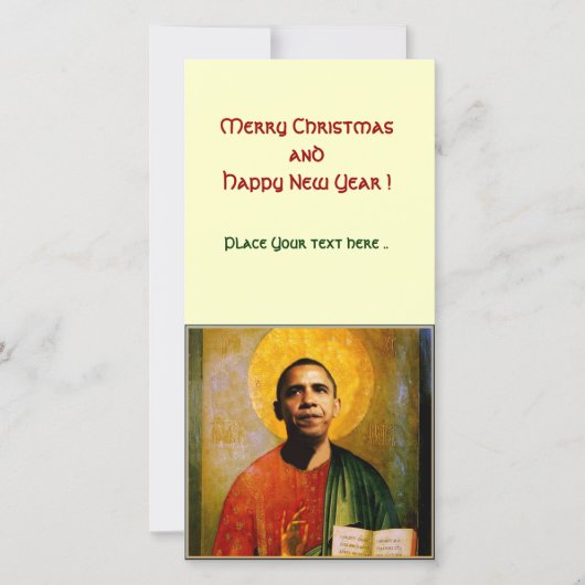 SANTOBAMA FEESTDAGENKAART (Voorkant)