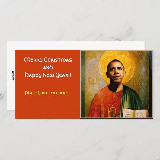 SANTOBAMA FEESTDAGENKAART (Voorkant / Achterkant)