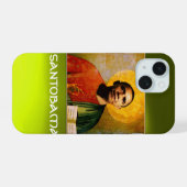 SANTOBAMA Geel iPhone 15 Case (Achterkant horizontaal)