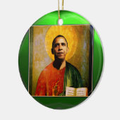 SANTOBAMA Green Emerald Keramisch Ornament (Links)