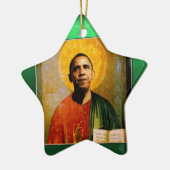 SANTOBAMA Green Jade Star Keramisch Ornament (Links)
