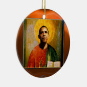 SANTOBAMA Oranje Agate Keramisch Ornament (Rechts)