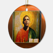 SANTOBAMA Oranje Agate Keramisch Ornament (Links)