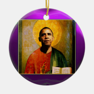 SANTOBAMA Paarse Amethyst Keramisch Ornament